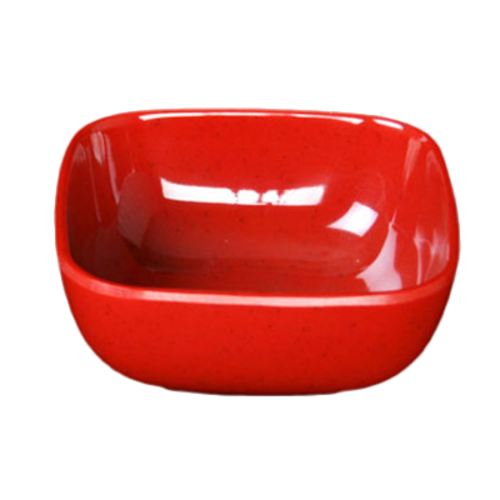 Thunder Group 4oz Passion Red Melamine Square Bowl | Model No. PS3103RD