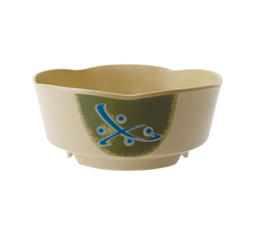 G.E.T. 0163-TD Traditional 5-1/4" 16 oz. Scallop Edge Melamine Bowl | Case of 12