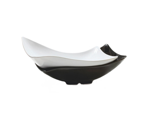 G.E.T. San Michele ML-220-SM 4 qt Rectangle Wavy Melamine Serving Bowl