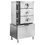 Crown Steam DC-2 2-Compartment Direct Pressure Steamer w/ 36" Cabinet | 8-16 Pan Capacity
