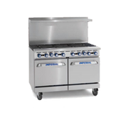 Imperial Range IR-4-G24-C-XB 48" 4 Burner Gas Range w/ 24" Griddle & Convection Oven | 198,000 BTU