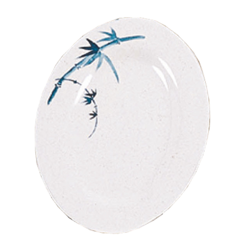 Thunder Group 2009BB Blue Bamboo 9" X 6 5/8" Platter | Case of 12