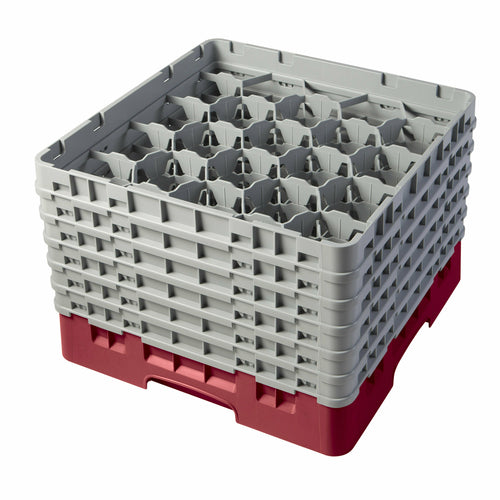 Cambro Camrack 20 Compartment Glass Rack w/ 6 Extenders | Model No. 20S1114