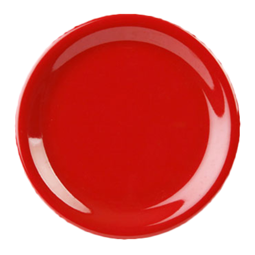 Thunder Group CR109PR Pure Red 9" Narrow Rim Plate | Case of 12