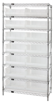 Quantum WR8-250CL Shelving Unit, Wire
