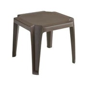 Grosfillex 52099037 Bronze Mist 17" x 17" Square Miami Outdoor Low Table