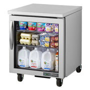 True Mfg. TUC-27G-HC~FGD01 1-Glass Door Undercounter Refrigerator |  1/6 HP
