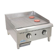 Comstock-Castle HG24T-1-FG 24" Thermostatic Countertop Gas Full Grooved Griddle | 60,000 BTU