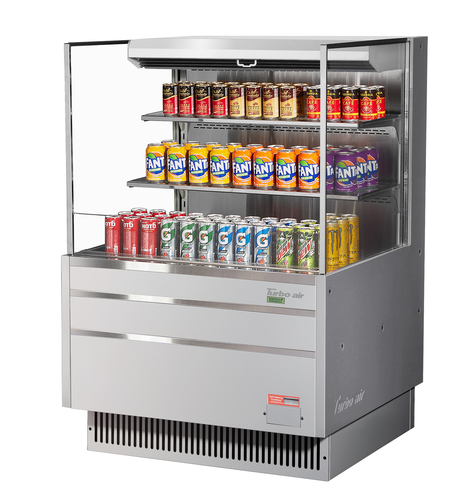 Turbo Air TOM-36L-UF-W(B)-3S-N Open Air Merchandiser