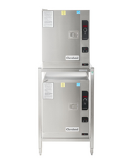 Cleveland SteamChef (2) 22CET66.1 Double Stack Electric Boilerless Convection Steamer | 12 Pan Capacity