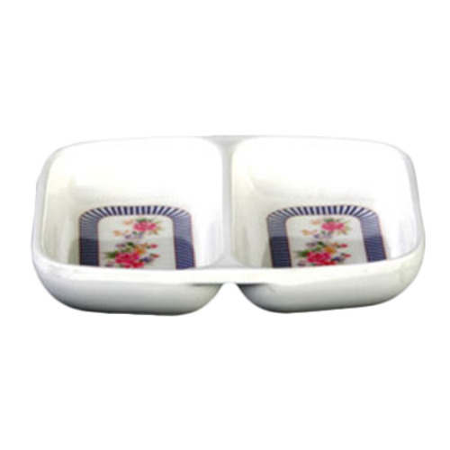 Thunder Group  1102AR Rose 3-3/8"-x-2-3 /4" Twin Sauce Dish | Case of 24