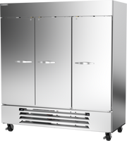 Beverage Air HBRF72HC-1-C 3 Solid Door Dual Temp Refrigerator Freezer | 64.47 Cu. Ft.