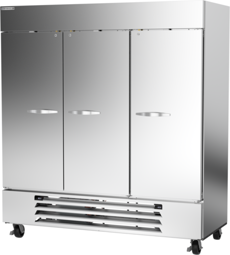 Beverage Air HBRF72HC-1-C 3 Solid Door Dual Temp Refrigerator Freezer | 64.47 Cu. Ft.