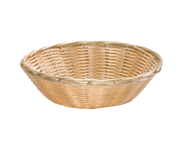 Tablecraft 2475 8.5" Round Handwoven Bread Basket | Multiple Color Options