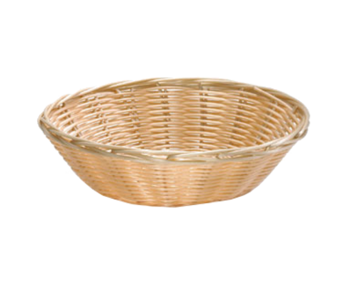 Tablecraft 2475 8.5" Round Handwoven Bread Basket | Multiple Color Options