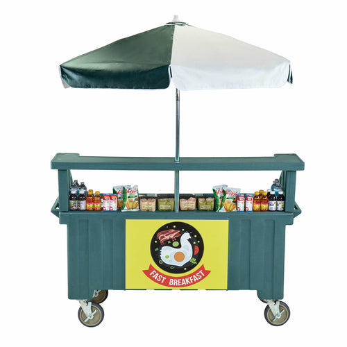 Cambro CVC724 Camcruiser 4 Full Sized Well Vending Cart | 74-1/2" x 31-3/4"