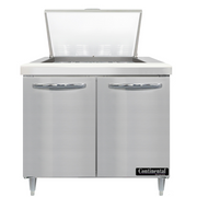 Continental Refrigerator D36N12M Refrigerated Counter, Mega Top Sandwich / Salad Unit
