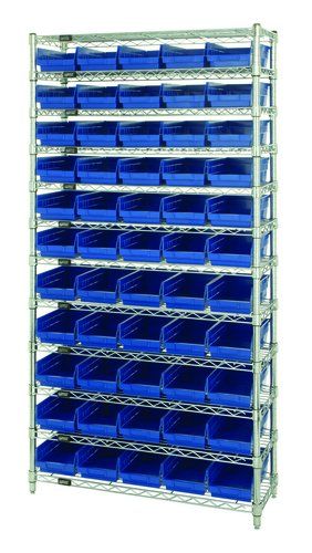 Quantum WR12-102CO Shelving Unit, Wire