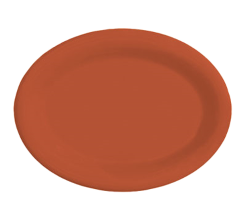 G.E.T. OP-135-DM Diamond Mardi Gras 13-1/2 x 10-1/4" Oval Melamine Platter | Case of 12