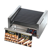 Star Grill-Max 50SCBD 50 Hot Dog Roller Grill w/ 48 Bun Drawer | Duratec Rollers