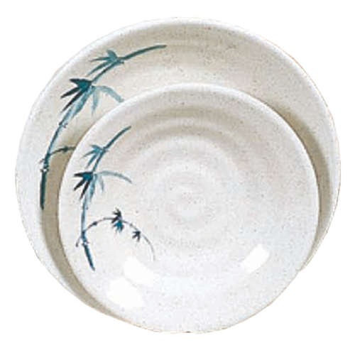 Thunder Group 1365BB Blue Bamboo 6 1/2" Soup Plate | Case of 12