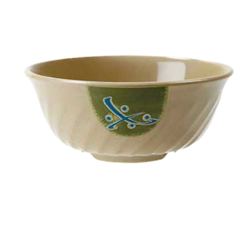 G.E.T. M-607-TD Traditional 6-3/4" 1 qt. Fluted Melamine Serving Bowl | Case of 12