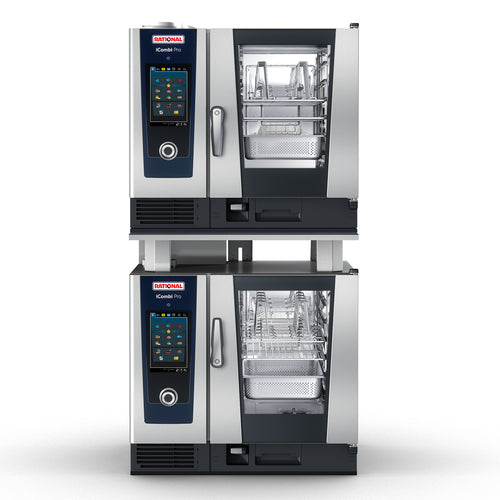 RATIONAL ICP 6-HALF ON 6-HALF NG 120V 1PH AD-QS Combi Oven