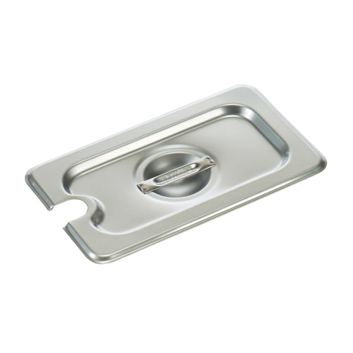 Winco SPCN 1/9 Size Stainless Steel Steam Table Pan Cover w/ Handle