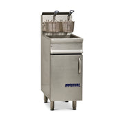 Imperial IRF-40 40 Lbs. Gas Range Match Floor Deep Fryer | 105,000 BTU