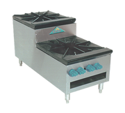 Comstock-Castle SUCSP54 54" 6-Burner Step-Up Gas Stock Pot Range | 660,000 BTU