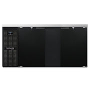 Continental BB69N 69" 2-Door Black Back Bar Cooler