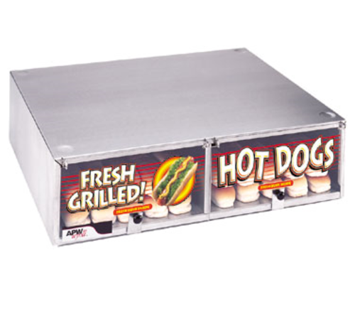APW Wyott BC-20 17.19" Unheated Hot Dog Bun Box | 50 Bun Capacity