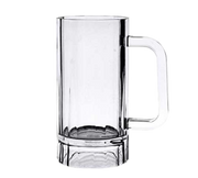 Thunder Group PLPCM001 16oz Clear Polycarbonate Beer Mug with Handle