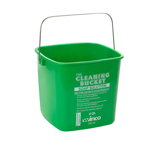 Winco PPL-6G Cleaning Bucket | 6 Qt.