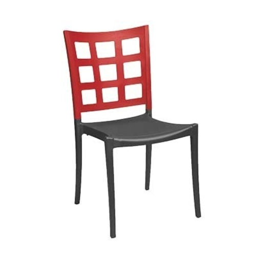 Grosfillex US647202 Plazza Stacking Indoor Side Chair | Apple Red