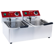Admiral Craft DF6L2S Fryer, Electric, Countertop, Split Pot