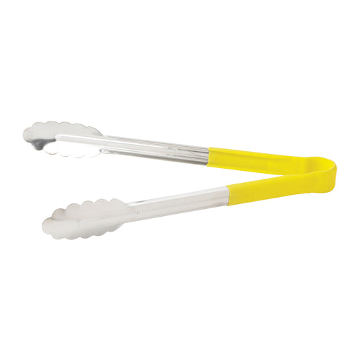 Winco UT-12HP-Y 12" Pom Tong w/ Yellow Handle