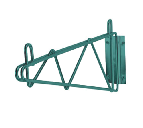 Advance Tabco GB-18-X 18" Mount Green Epoxy Coated Wire Shelving Wall Bracket | Set of 2