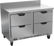Beverage Air WTFD48AHC-4 48" 4 Drawer Worktop Freezer w/ 4" Removable Backsplash | 11.44 Cu. Ft.