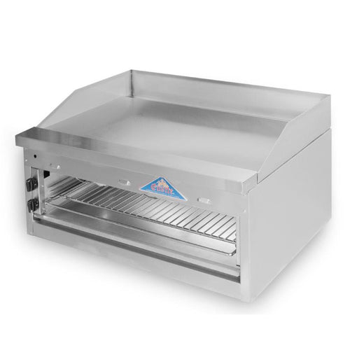 Comstock-Castle FHP36-36B 36" Countertop Gas Griddle & Cheesemelter Combo | 60,000 BTU