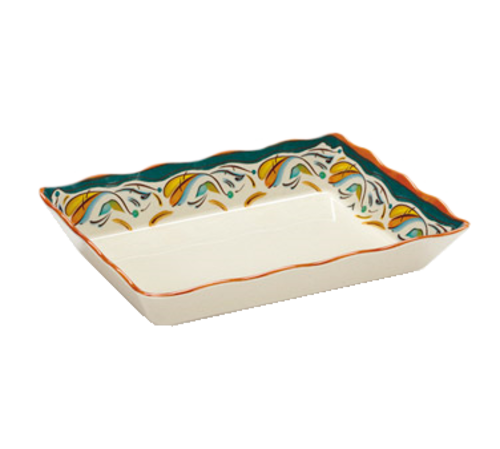 G.E.T. Bella Fresco ML-88-BF 13-3/4 x 9-1/2" Rectangle Melamine Platter