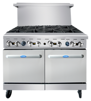 Atosa AGR-8B 48" CookRite 8-Burner 2-Oven Gas Range | 304,000 BTU