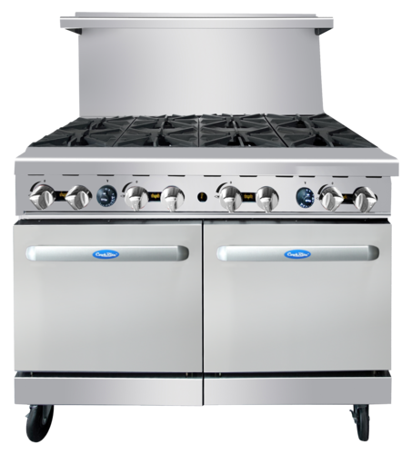 Atosa AGR-8B 48" CookRite 8-Burner 2-Oven Gas Range | 304,000 BTU