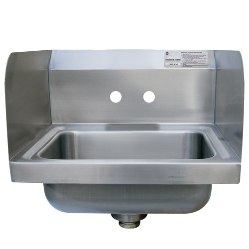 Advance Tabco 7-PS-EC-SPNF-X 14" x 10" Stainless Steel Hand Sink