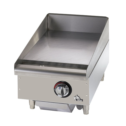 Star-Max 615MF 15" Manual Countertop Gas Griddle w/ 1" Steel Plate | 28,300 BTU
