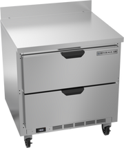 Beverage Air WTFD32AHC-2 32" 2 Drawer Worktop Freezer w/ 4" Removable Backsplash | 7.2 Cu. Ft.