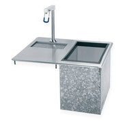Advance Tabco D-24-WSIBL-X 21" x 18" Stainless Steel Drop-In Ice & Water Unit | 23 lbs. Ice