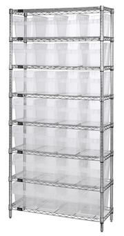 Quantum WR8-807CL Shelving Unit, Wire