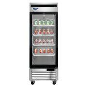 Atosa MCF8701GR 1-Glass Door Stainless Steel Merchandiser Freezer | 19.1 Cu. Ft.