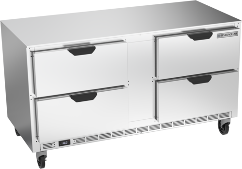 Beverage Air UCFD60AHC-4 60" 4 Drawer Undercounter Freezer | 17.1 Cu. Ft.